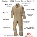 Portwest Iona Cotton Coverall, Khaki, Large, C814KHRL