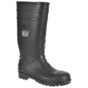 Portwest Mens Classic Safety Wellington Boots Black 4 UK
