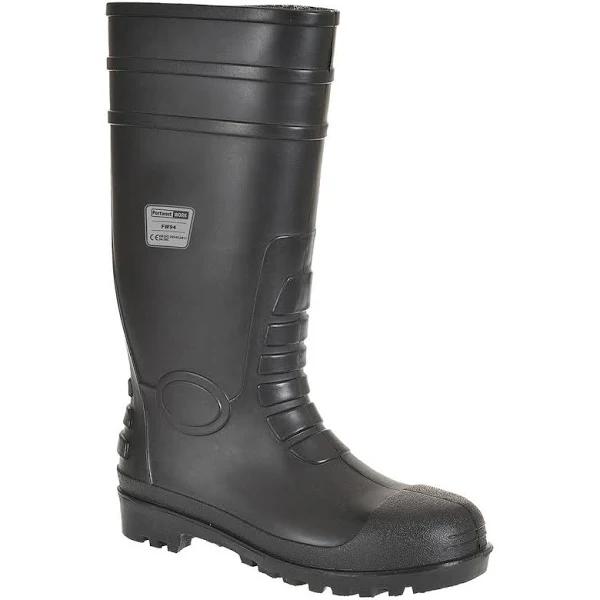 Portwest Mens Total Safety Wellington Boots Black 10 UK