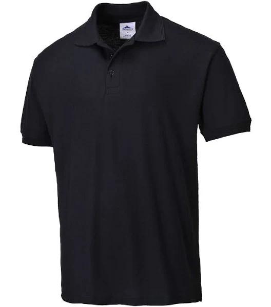 Portwest Naples Polo Shirt B210 Black 2XL