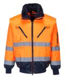 Portwest PJ50 Hi-Vis 3-in-1 Pilot Jacket Orange/Navy