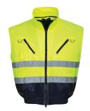 Portwest PJ50 Hi-Vis 3-in-1 Pilot Jacket Orange/Navy