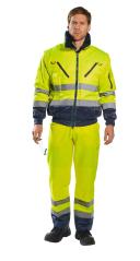 Portwest PJ50 Hi-Vis 3-in-1 Pilot Jacket Orange/Navy
