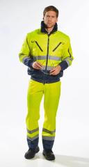 Portwest PJ50 Hi-Vis 3-in-1 Pilot Jacket Orange/Navy