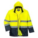 Portwest S166 Lite Two-Tone Traffic Jacket Yellow/Navy