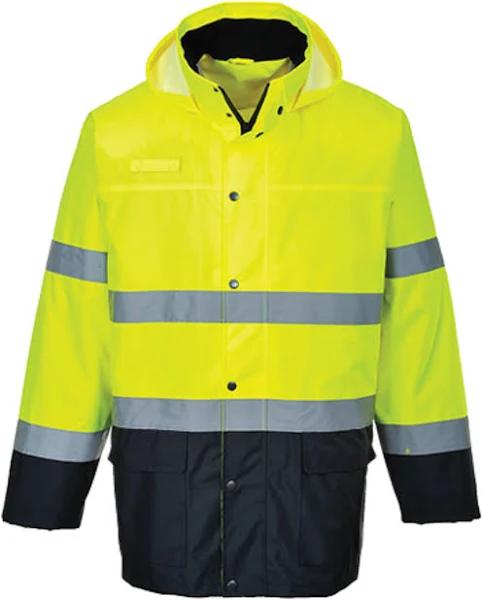 Portwest S166 Lite Two-Tone Traffic Jacket Yellow/Navy