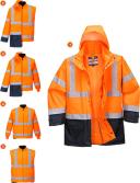 Portwest S768 Hi-Vis Executive 5-in-1 Jacket Orange/Navy