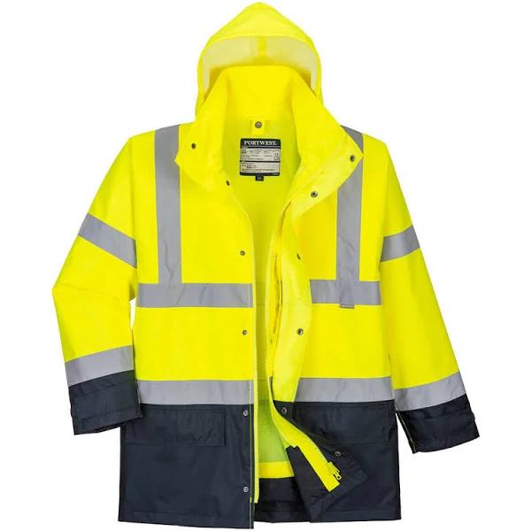 Portwest S768 Hi-Vis Executive 5-in-1 Jacket Yellow/Navy