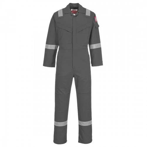 Portwest Unisex Adult Flame Resistant Anti-static Overalls Grey XXL L