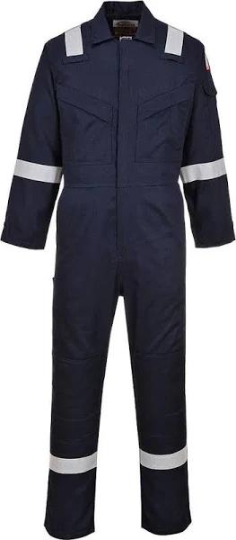 Portwest Unisex Adult Flame Resistant Anti-static Overalls (Navy) (M)