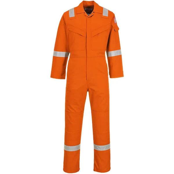 Portwest Unisex Adult Flame Resistant Anti-static Overalls Orange XL L