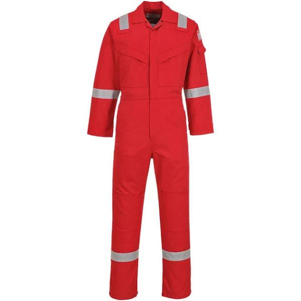 Portwest Unisex Adult Flame Resistant Anti-static Overalls Red XL