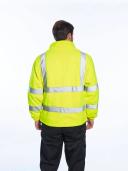 Portwest Workwear Mens Hi-Vis Mesh Lined Fleece Yellow XXL