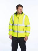 Portwest Workwear Mens Hi-Vis Mesh Lined Fleece Yellow XXL