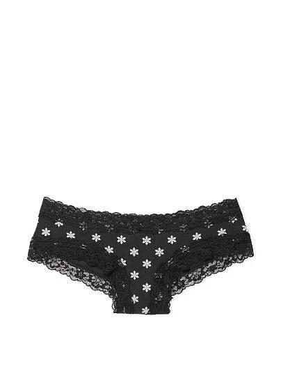 Posey Lace Waist Cotton Cheeky Panty , Print, Xs - Women's Panties - Victoria's Secret