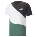 Power Men's Cat T-Shirt in Vine, Size Small, Cotton by Puma