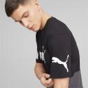 Power Men's Colourblock T-Shirt in Black, Size Small, Cotton/Polyester by Puma