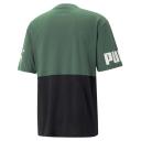 Power Men's Colourblock T-Shirt in Vine, Size Medium, Cotton/Polyester by Puma