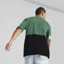 Power Men's Colourblock T-Shirt in Vine, Size XL, Cotton/Polyester by Puma