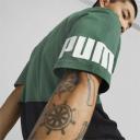 Power Men's Colourblock T-Shirt in Vine, Size XL, Cotton/Polyester by Puma