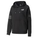 Power Women's Colourblock Hoodie in Black, Size Large by Puma