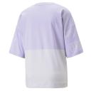 Power Women's Colourblock T-Shirt in Vivid Violet, Size Medium by Puma