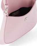 Prada Cleo Brushed Leather Mini Bag, Women, Alabaster Pink