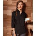 Premier 3/4 Sleeve Poplin Blouse / Plain Work Shirt Mid Blue 20