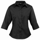 Premier 3/4 Sleeve Poplin Blouse / Plain Work Shirt Royal 12