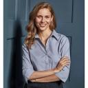 Premier 3/4 Sleeve Poplin Blouse / Plain Work Shirt Silver 12