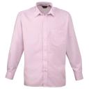 Premier Mens Long Sleeve Formal Plain Work Poplin Shirt Aqua 16.5