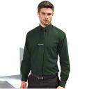 Premier Mens Long Sleeve Formal Plain Work Poplin Shirt Aubergine 16.5