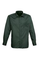 Premier Mens Long Sleeve Formal Plain Work Poplin Shirt Bottle Mens Shirt