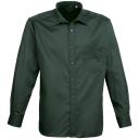Premier Mens Long Sleeve Formal Plain Work Poplin Shirt Bottle Mens Shirt