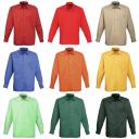 Premier Mens Long Sleeve Formal Plain Work Poplin Shirt Burgundy 18.5
