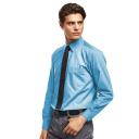 Premier Mens Long Sleeve Formal Plain Work Poplin Shirt Burgundy 19