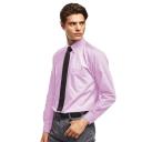 Premier Mens Long Sleeve Formal Plain Work Poplin Shirt Light Blue 16.5