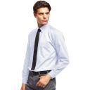 Premier Mens Long Sleeve Formal Plain Work Poplin Shirt Light Blue 19