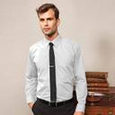 Premier Mens Long Sleeve Formal Plain Work Poplin Shirt Orange 15