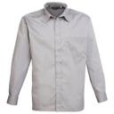 Premier Mens Long Sleeve Formal Plain Work Poplin Shirt Orange 15