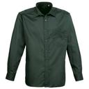 Premier Mens Long Sleeve Formal Plain Work Poplin Shirt Orange 15