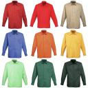Premier Mens Long Sleeve Formal Plain Work Poplin Shirt Pink 17
