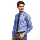 Premier Mens Long Sleeve Formal Plain Work Poplin Shirt Purple 18.5