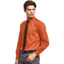 Premier Mens Long Sleeve Formal Plain Work Poplin Shirt White 22