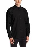 Premier Mens “Roll Sleeve” Poplin Plain Work Shirt Black L