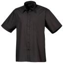 Premier Mens Short Sleeve Formal Poplin Plain Work Shirt Lilac 17