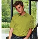 Premier Mens Short Sleeve Formal Poplin Plain Work Shirt Lime 15.5