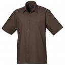 Premier Mens Short Sleeve Formal Poplin Plain Work Shirt Lime 15.5