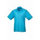 Premier Mens Short Sleeve Poplin Shirt White 23