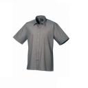 Premier Mens Short Sleeve Poplin Shirt White 23